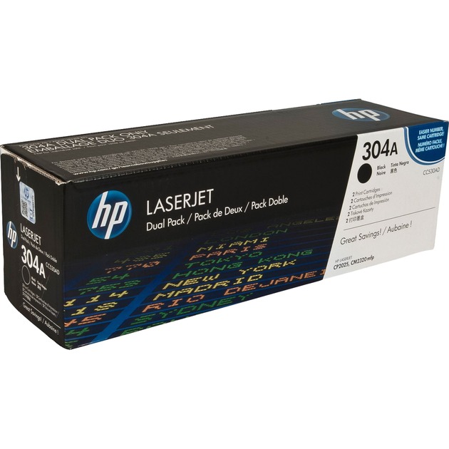 Toner schwarz 304A (CC530AD) von HP