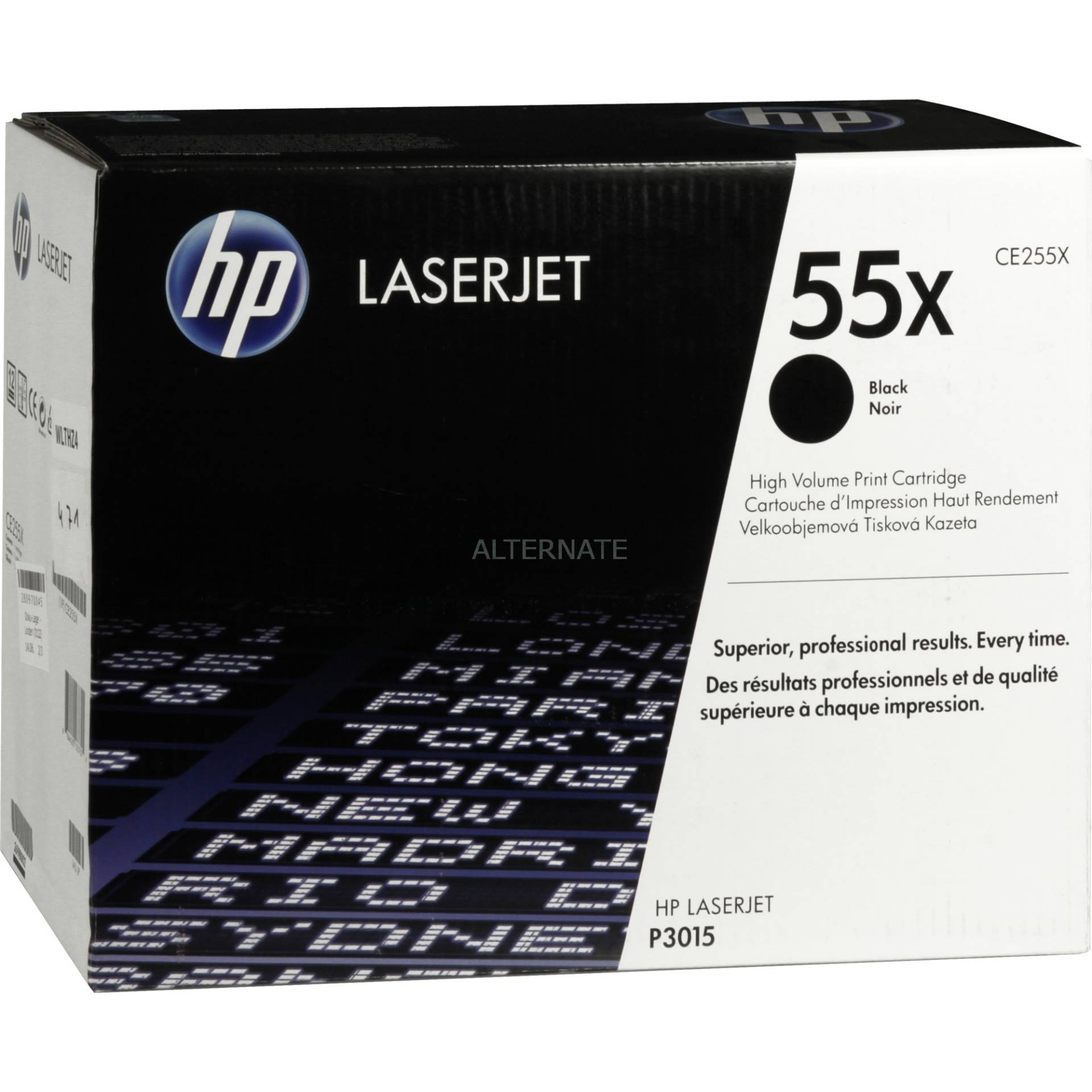 Toner schwarz 55X (CE255X) von HP