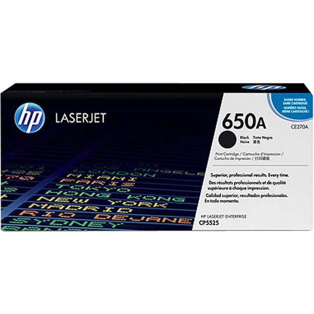 Toner schwarz 650A (CE270A) von HP