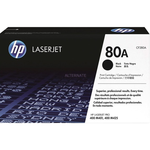 Toner schwarz 80A (CF280A) von HP