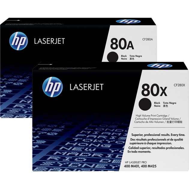 Toner schwarz 80X (CF280XD) von HP