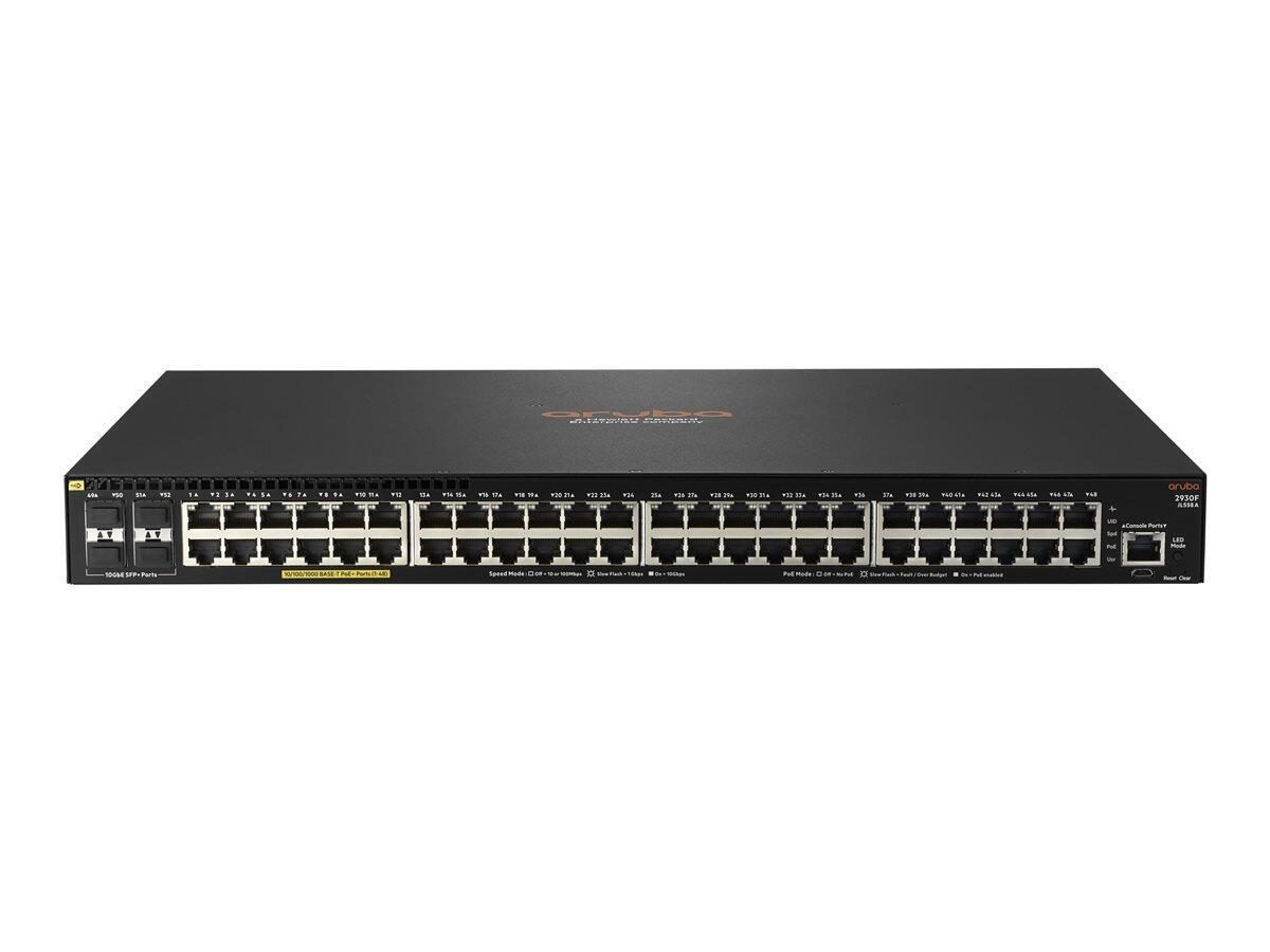 HPE Aruba 2930F 48G PoE+ 4SFP+ 740W Switch (JL558A#ABB) von HPE Aruba