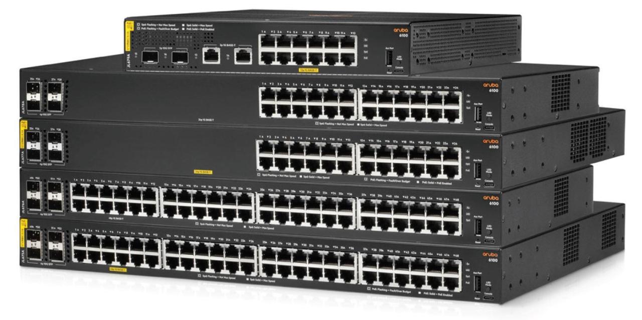 HPE Networking CX6100 Switch 12-Port 1GBase-T 2-Port 10G SFP 2-Port 1GbE 139W... von HPE Networking