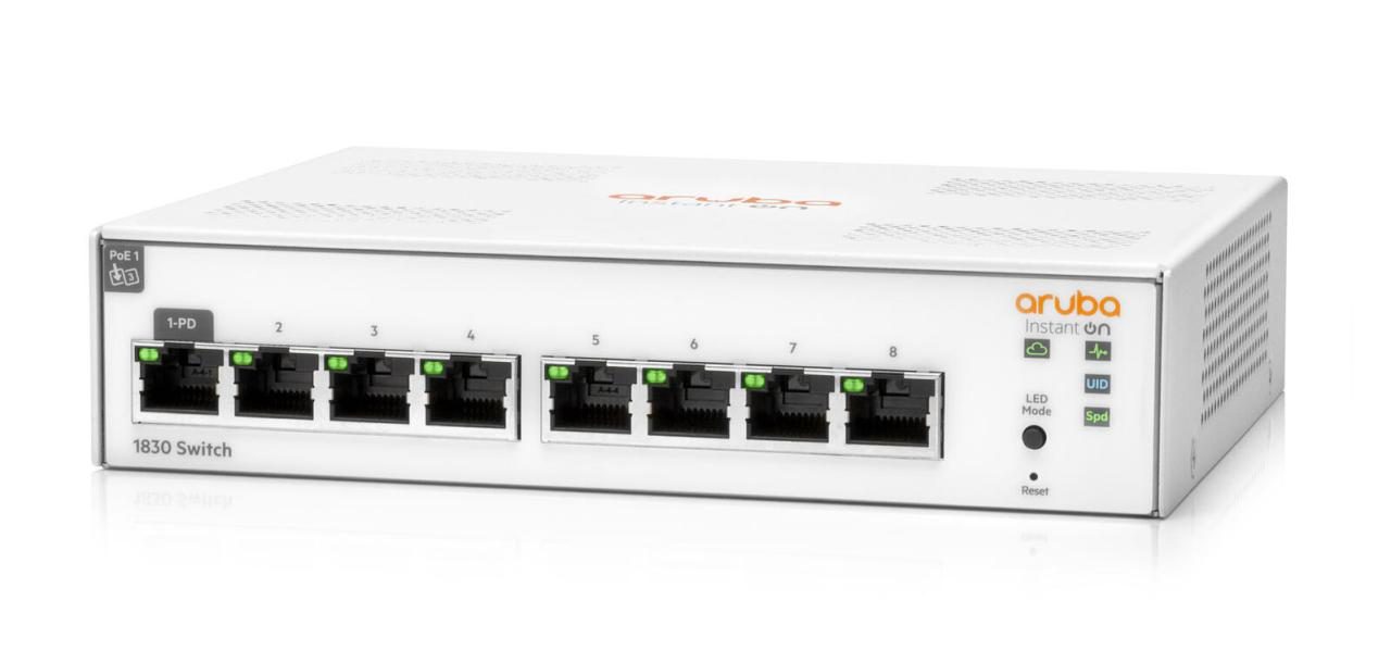 HPE Networking Instant On 1830 8G managed Switch EU lüfterlos 0dB von HPE Networking