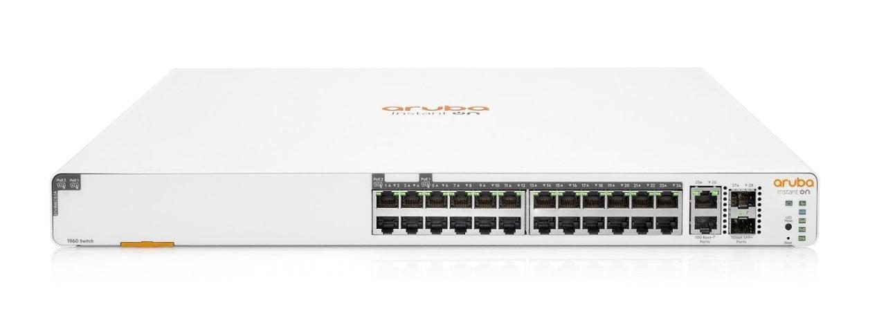 HPE Aruba Instant On 1960 24G PoE 20p der Kl.4 4p der Kl.6 2XGT 2SFP+ Switch EU von HPE Aruba