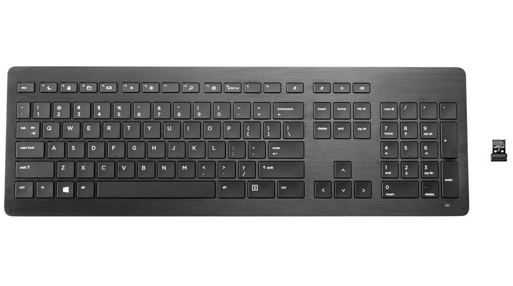 HPE Aruba Z9N41AA - Keyboard Premium Wireless QWERTZ Tastatur (DE) USB-Tastatur von HPE Aruba