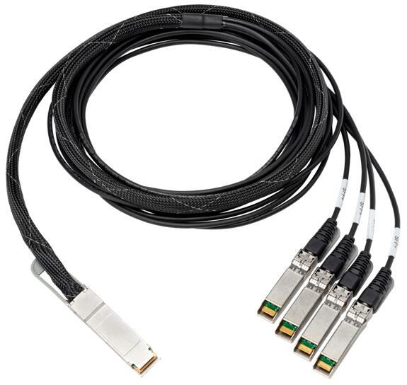 HPE 100Gb QSFP28 zu 4x25Gb SFP28 3m Direct Attach Copper Cable HPE 100Gb QSFP28 zu 4x25Gb SFP28 3m Direct Attach Copper Cable von HPE Networking