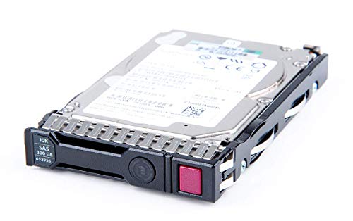 HPE 300 GB 6G 10K SAS 2.5' Hot Swap Festplatte/Hard Disk mit Smart Carrier - 653955-001 / 652564R-B21 (Generalüberholt) von HPE