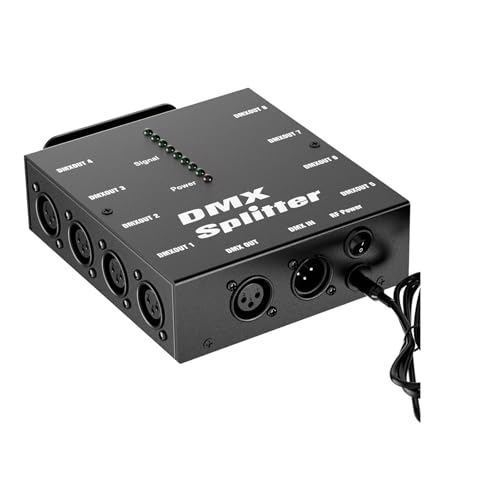 DMX Controller, 8-fach isolierter DMX-Splitter-LED-Beleuchtungscontroller, 8-Zweig-Universal-Splitter-Verstärker, 3-polige Ausgänge for DMX-Signale Professionelles DJ-Equipment DMX Controller, 8-fach isolierter DMX-Splitter-LED-Beleuchtungscontroller, 8-Zweig-Universal-Splitter-Verstärker, 3-polige Ausgänge for DMX-Signale Professionelles DJ-Equipment von HPHPH