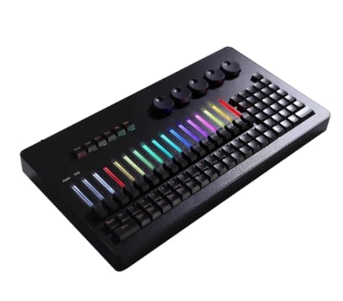DMX Controller, Bühnenbeleuchtung Ma2 Mini RGB Command Wing Einfach zu bedienen for Konsolen-DJ-Maschine for Disco-Party-Studie Professionelles DJ-Equipment(1x DMX 5pin) von HPHPH
