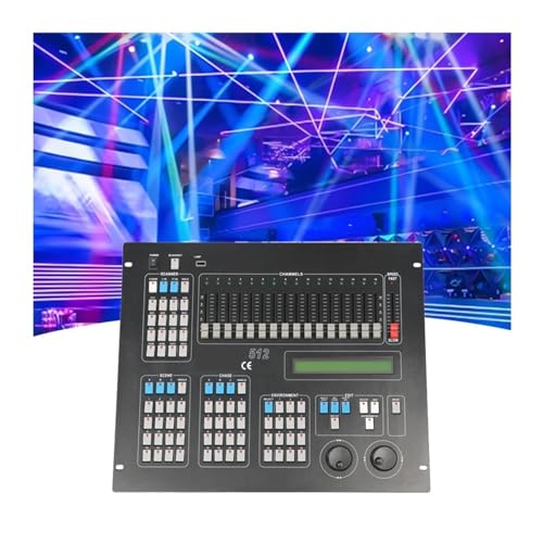 DMX Controller, Dmx 512 Konsole 512 Controller for Bühne Licht Event Zein Party Moving Head Par Wand Washlight Professionelles DJ-Equipment(1 pcs by flight case) von HPHPH