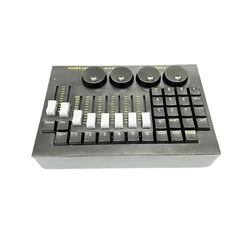 DMX Controller, Mini Command Wing Beleuchtungssteuerung MA2 Version Software Bühnenparty auf dem PC DMX-Konsole DJ Disco Hochzeitslichter USB-Stromversorgung Professionelles DJ-Equipment(5pin) von HPHPH