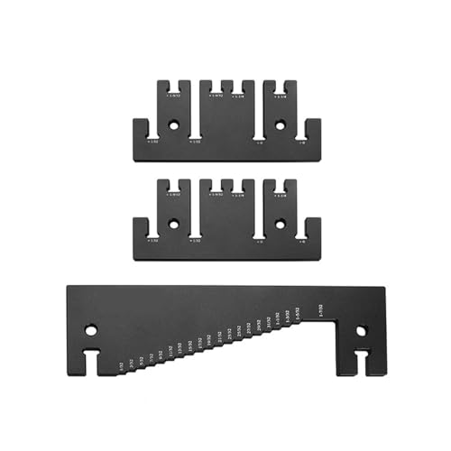 Endmaße, Tiefenmesser for Tischkreissäge, Höhenmesser aus Aluminiumlegierung, Höhenmesswerkzeug, Messtiefenlineal(Imperial) von HPHPH