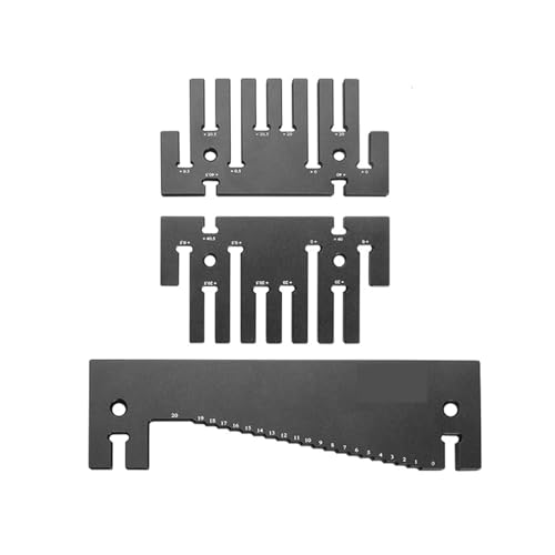 Endmaße, Tiefenmesser for Tischkreissäge, Höhenmesser aus Aluminiumlegierung, Höhenmesswerkzeug, Messtiefenlineal(Metric) von HPHPH