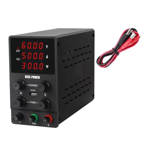 HPHPH Labornetzteil DC Labor 6. 0V 5A. Regulierte einstellbare Stromversorgung 3 0V 10A. Spannungsregler Stabilisator Switching Bank Source(Gris) von HPHPH