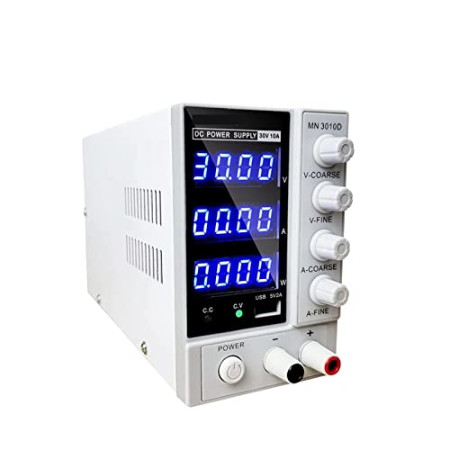HPHPH Labornetzteil Einstellbar DC Laborversorgung der Stromversorgungsbank -Spannungsregler Stabilisatoren Schalter Laborversorgungsstrom Stabilisator(Blue USB) von HPHPH