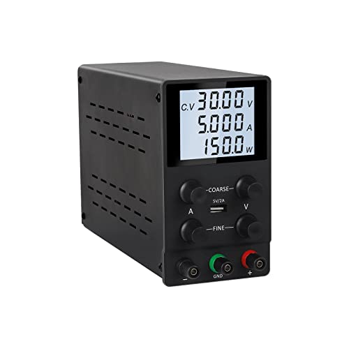 HPHPH Labornetzteil Programmierbare Speicherfunktion DC Einstellbare Spannungsregler -Stabilisator -Schaltquelle der Laborversorgung(SPS305D Black) von HPHPH