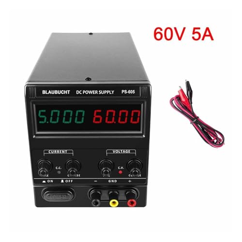 Labornetzteil Größere 4-stellige DC Verstellbares Laborstromversorgung einstellbares Labor 3 0V 10A 60V 5A Spannungsregler-Stabilisator-Bankquelle(4 Digits 60V 5A) von HPHPH