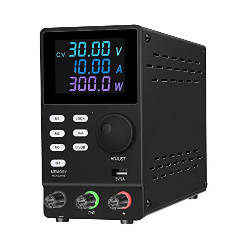 Labornetzteil Labor programmierbare Speicherfunktion einstellbar DC Stromversorgungsstabilisierter Spannungsregler Schaltstromstabilisator(60V 5A Black) von HPHPH