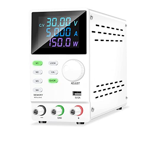 Labornetzteil Programmierbare Speicherfunktion DC Einstellbare Spannungsregler -Stabilisator -Schaltquelle der Laborversorgung(SPPS-D3010 White) von HPHPH
