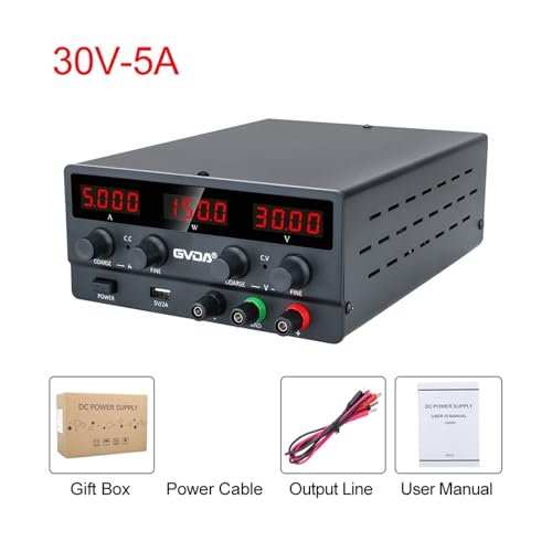 Labornetzteil USB DC. Laborregulierte Laborstromversorgung 6 0V 5A. Einstellbarer Spannungsregler 3 0V 10A. Stabilisator-Schaltbank-Quelle(30V 5A Black) von HPHPH