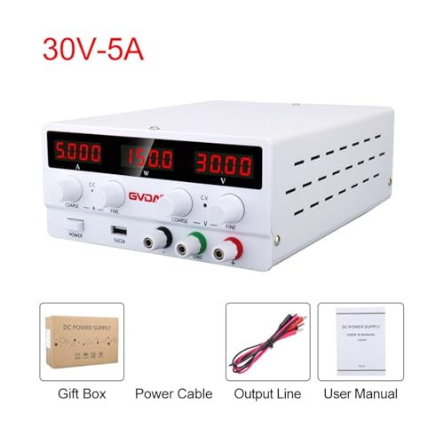 Labornetzteil USB DC. Laborregulierte Laborstromversorgung 6 0V 5A. Einstellbarer Spannungsregler 3 0V 10A. Stabilisator-Schaltbank-Quelle(30V 5A White) von HPHPH