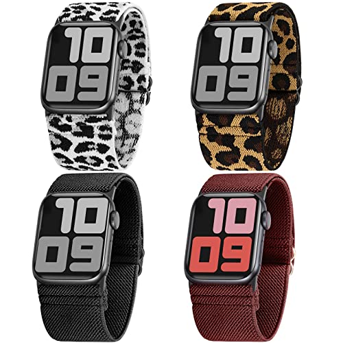 Ultra Breit Armbands Kompatibel mit Apple Watch Armband 42mm 44mm 45mm 49mm 38mm 40mm 41mm Geflochten Nylon Elastic Verstellbar Sport Loop Armbänder für iWatch Serie Ultra 8 7 6 5 4 3 2 1 SE, 4 Stück Ultra Breit Armbands Kompatibel mit Apple Watch Armband 42mm 44mm 45mm 49mm 38mm 40mm 41mm Geflochten Nylon Elastic Verstellbar Sport Loop Armbänder für iWatch Serie Ultra 8 7 6 5 4 3 2 1 SE, 4 Stück von HPJK