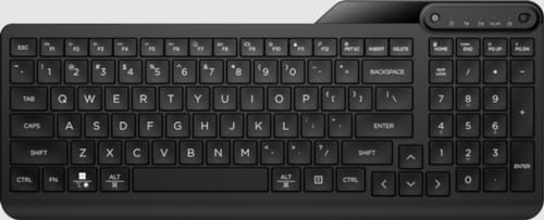 HP 475 - Tastatur - Dual-Mode, Multi-Device, kompakt, 2-Zonen-Layout, geringer Tastenhub, 12 programmierbare Tasten - kabellos - 2.4 GHz, Bluetooth 5.3 - Deutsch - Jet Black HP 475 - Tastatur - Dual-Mode, Multi-Device, kompakt, 2-Zonen-Layout, geringer Tastenhub, 12 programmierbare Tasten - kabellos - 2.4 GHz, Bluetooth 5.3 - Deutsch - Jet Black von HP Inc.