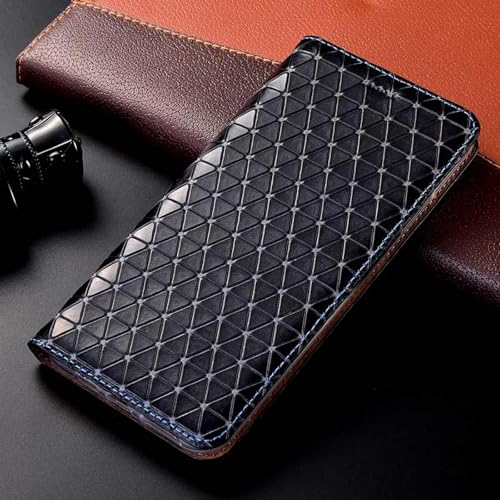 HPQWN Für 16e Magnetische Lederhülle Flip Wallet Handyhülle auf (Für 16e/Blau) von HPQWN