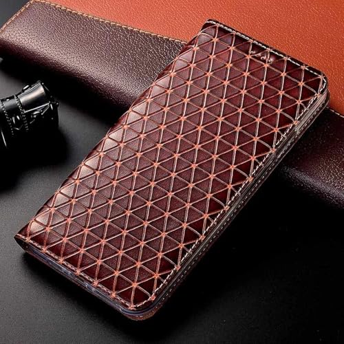 HPQWN Für XR magnetische Lederhülle Flip Wallet Handyhülle auf (Für XR/Braun) von HPQWN
