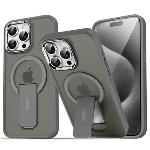 HPQWN Für iPhone 11Pro Max Luxus-Klappständer Magnetische Handyhülle Matte Durchscheinende Rückseite (Für iPhone 11Pro Max/D) von HPQWN