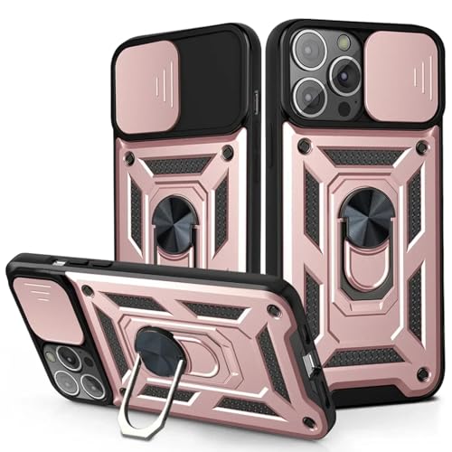 HPQWN Für iPhone 13 Hüllen Stoßfeste Panzerfolie Kameraobjektiv-Schutzabdeckung (Für iPhone 13/Roségold) von HPQWN