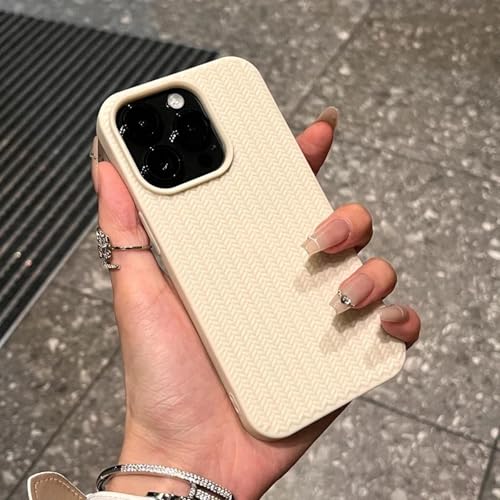 HPQWN Für iPhone 13 Luxus-Strickkorn-Telefonhülle Stoßstange Weiche Silikonhüllenabdeckung (Für iPhone 13/Weiss) von HPQWN