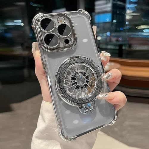HPQWN Für iPhone 13 Stress Kreiselhalter Hülle Beschichtung Transparente Abdeckung (Für iPhone 13/Splitter) von HPQWN
