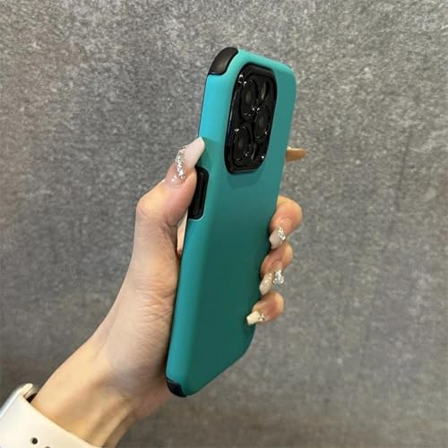 HPQWN Für iPhone 13Pro Luxus-Farbverlauf Stoßfeste Handyhülle Bumper Back Case Cover (Für iPhone 13Pro/HIMMELBLAU) von HPQWN