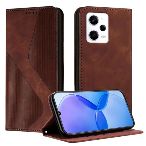 HPQWN Für iPhone 15 Plus magnetische Leder-Handyhülle mit Klappständer und Brieftaschen-Taschen (für iPhone 15 Plus/BW) von HPQWN