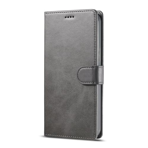 HPQWN Für iPhone 15 Wallet Klappbare Leder-Telefonhülle mit Halter und Ständer (Für iPhone 15/Grau) von HPQWN