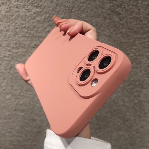 HPQWN Für iPhone XR Matte Silikon-Softphone-Hülle Kameraobjektiv-Schutzabdeckung (Für iPhone XR/Pink) von HPQWN