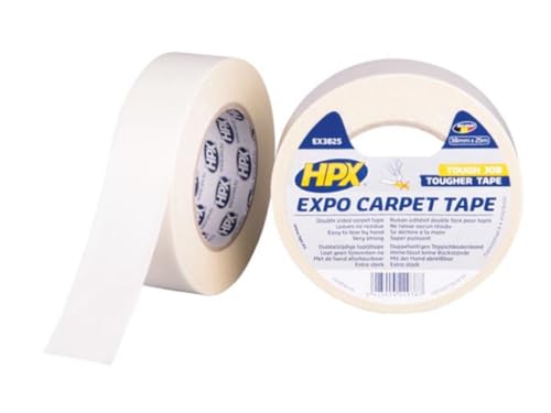 HPX - Teppichband Expo – weiß 38 mm x 25 m von HPX