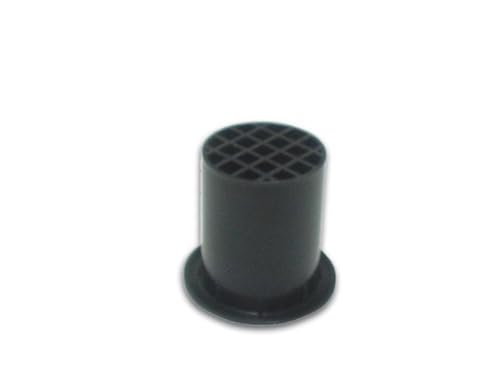 HQ-Power Bassreflexrohr, für Lautsprechergehäuse, mit Schutzgitter, Ø 50 x 51 mm, Kunststoff, Schwarz von HQ-Power