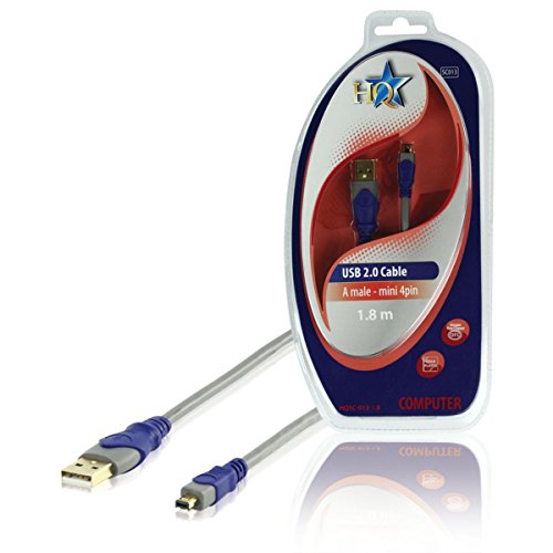 HQ 1,8 M USB A Stecker auf USB Mini 4 Pin Stecker Kabel HQ 1,8 M USB A Stecker auf USB Mini 4 Pin Stecker Kabel von HQ