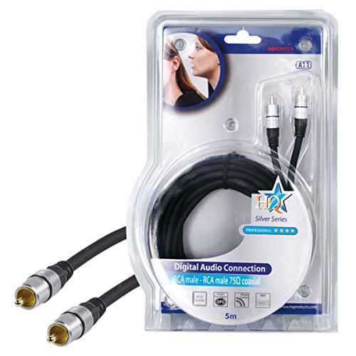 HQ Digitales Koaxial Kabel (vergoldete Cinchstecker) 5 m von HQ