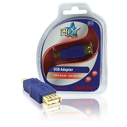HQ Standard USB Adapter A Kupplung - 5-pol. Mini Stecker, HQSC-111 von HQ
