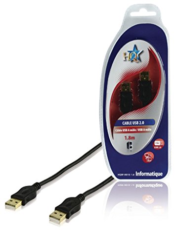 HQ USB 2.0 Kabel 1,8 m, schwarz von HQ