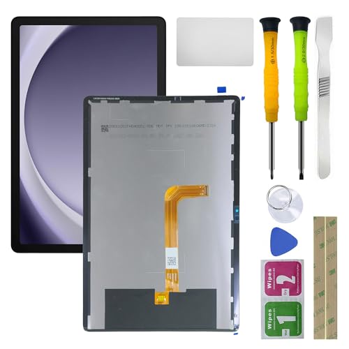 HQB-STAR LCD-Bildschirm Ersatz für Samsung Galaxy Tablet Tab A9+ 11 Zoll Wi-Fi SM-X210 LCD Display Digitizer Touchscreen Montage Ersatz 11 Zoll mit Displayschutzfolie Schwarz + Werkzeug von HQB-STAR