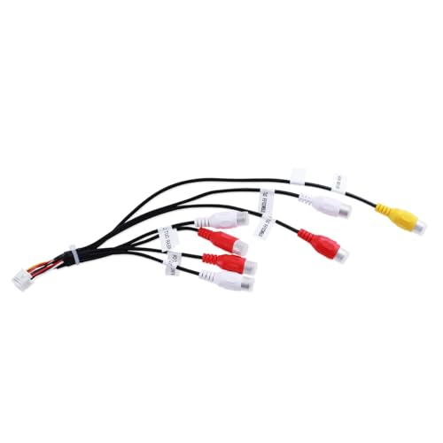 HQPARRTS XT91920A AV RCA Harness RCA Cord Assembly Harness Compatible with Pioneer DMH-160BT, DMH-1700NEX, DMH-1770NEX, DMH-W2700NEX, DMH-W2770NEX von HQPARRTS