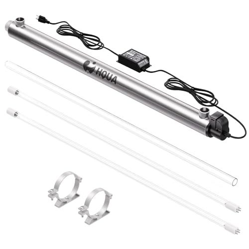 HQUA -OWS-121 Ultraviolett-Wasserfilter für das ganze Haus, 120 V, 40 W, 12 GPM 1 Zoll Eingang/Ausgang MNPT + 1 extra UV-Strahler HQUA -OWS-121 Ultraviolett-Wasserfilter für das ganze Haus, 120 V, 40 W, 12 GPM 1 Zoll Eingang/Ausgang MNPT + 1 extra UV-Strahler von HQUA
