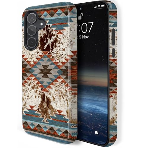 HQUSZPT Schutzhülle für Samsung Galaxy A36, zweilagiger Schutz, strapazierfähig, kompatibel mit Samsung Galaxy A36, Boho-Cowboy-Grafik von HQUSZPT