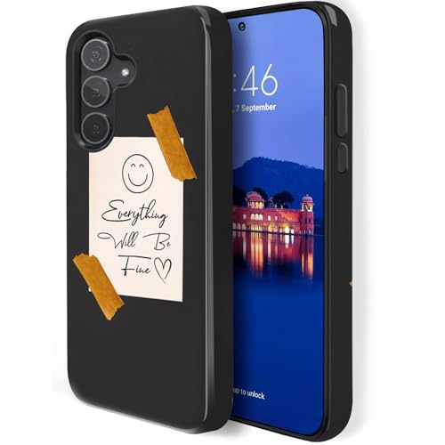 HQUSZPT Schutzhülle für Samsung Galaxy S24 FE, zweilagiger Schutz, strapazierfähig, kompatibel mit Samsung Galaxy S24 FE, inspirierend, alles wird ein feines Herz sein von HQUSZPT