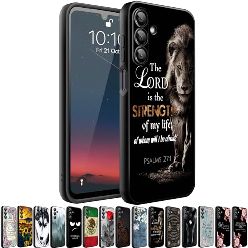 HQUSZPT Schutzhülle kompatibel mit Samsung Galaxy A56 5G, schlanke, stoßfeste Schutzhülle für Samsung Galaxy A56 5G, biblische Stärke des Lebens von HQUSZPT